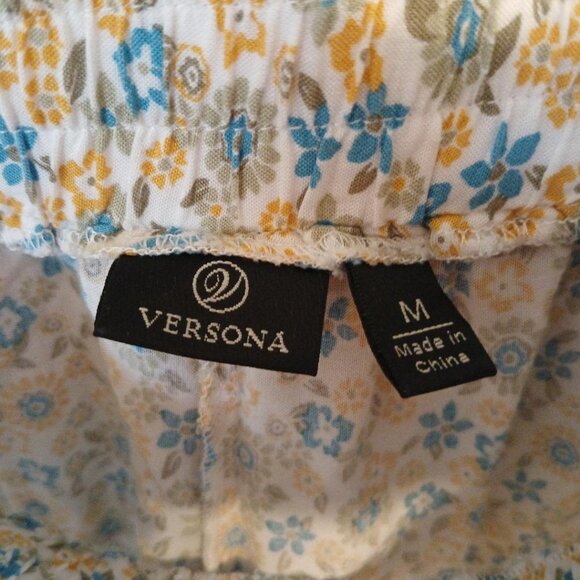 Versona flower palazzo pants with ruffle (SIZE M) - Picture 7 of 7